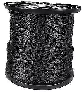 1/2 Inch Dacron Polyester Rope - 250 Foot Spool (#16) 1/2  X 250 Ft Spool Black • $155.76