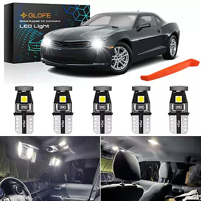 5Pcs White Interior LED Lights Package Kit For 2010-2014 Chevy Chevrolet Camaro • $9.96