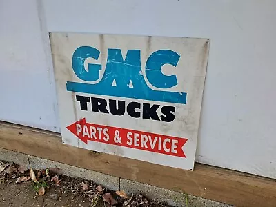 GMC Trucks 18x15  Painted Speed Shop Sign Parts Sales Service Vintage Look  • $65