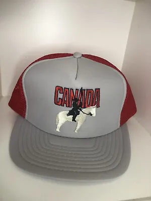 Vintage Wilson Canada Trucker’s Hat Snapback Mountie On Horse 80’s • $28