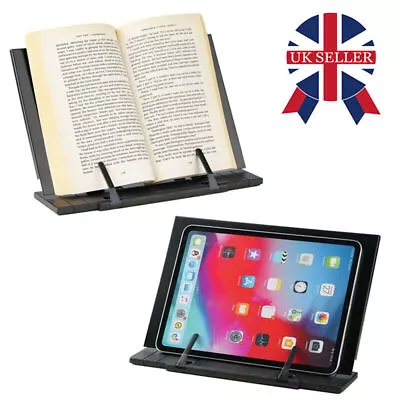 Adjustable Book Stand Recipe Cookbook Holder Stand Kitchen Bookrest Reading Rest • £7.80