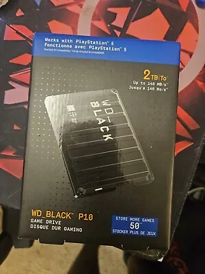 Wd Black P10 2tb Playstation External Hard Drive • $45