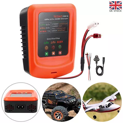 Professional Balance Charger For 2S 3S 7.4V 11.1V Lipo LiFe NiMh Battery RC UK • £14.82