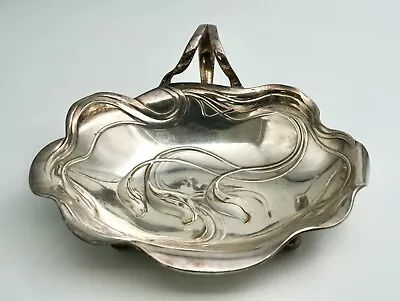 Fantastic Antique Elegant Art Nouveau Silverplate Metal Dish • $206.25