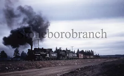 C- Duplicate Slide:  D&RGW Double Headed NG Steam @ Chama NM; 5/3/56 RH Kindig • $9.95