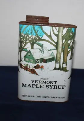 Vermont Maple Syrup Quart Empty Can • $10