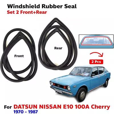 Windshield Rubber Weatherstrip Front Rear For Datsun E10 100A Cherry 1970-78 S06 • $273.80