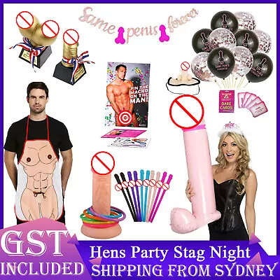 Bachelorette Dick Willy Penis Head Hoopla Ring Toss Game Hens Party Stag Night • $5.99