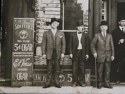 Morrison's Cigar Store Bar RPPC Real Photo Postcard Gentlemen Pub Vtg 1920s • $237.50