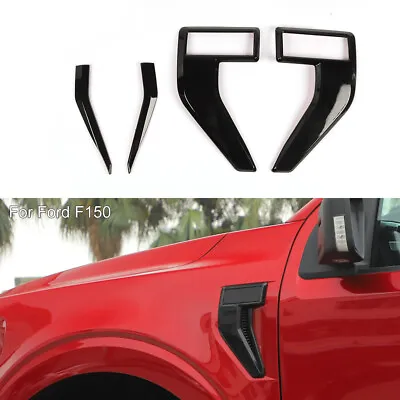 Exterior Side Fender Badge Emblem Air Vent Trim Cover For Ford F150 2021+ Black • $21.39