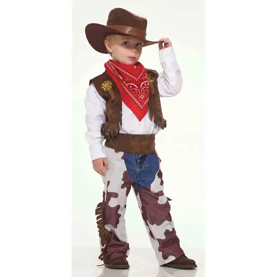 Cowboy Child Costume Western Vest Hats Chaps Halloween Old West Children • $35.28