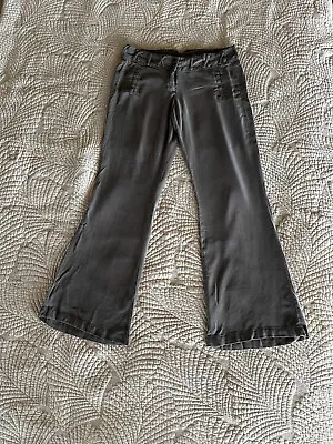 Da Nang Silk Wide Leg Pants Pre-owned Gray S • $51.99