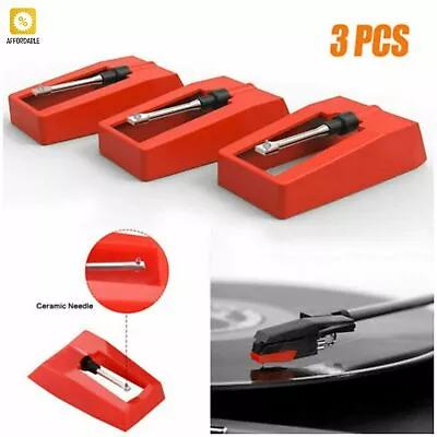 Diamond Replacement Stylus Record Player Needle For Crosley Gramophones 3Pcs • $24.61