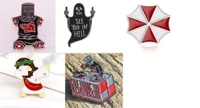 Funny Enamel Pins- Tis But A Scratch See You In Hell Jesus Dabbing Umbrella • $7.99