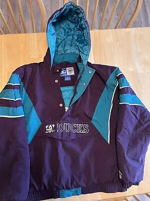 Anaheim Mighty Ducks Starter Jacket Boys XL Used Condition But Good Overall • $75