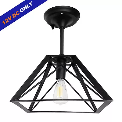 Vintage 12V RV LED Ceiling Light Decor Pendant Light Fixture Camper Trailer Van • $45.18