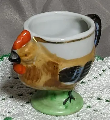 Vintage Egg Cup - Rooster Hand Painted - Japan • $10