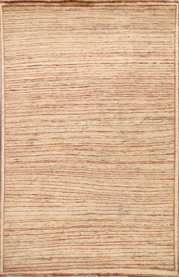 $463.32 • Buy Modern Striped Gabbeh Oriental Area Rug Living Room Hand-knotted Wool Carpet 7x8