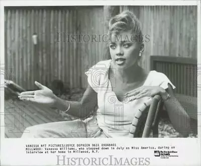 Press Photo Miss America Vanessa Williams At Home In Millwood New York • $19.99