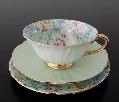 £207.57 • Buy Shelley Oleander  Melody Chintz  Tea Trio #13412/s34 C1945/66