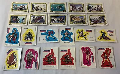 1984 He-Man MASTERS OF THE UNIVERSE Stickers #1-21 ~ FULL SET (22 Cards) • $12.95