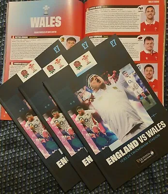 ENGLAND V WALES RUGBY SIX NATIONS TWICKENHAM PROGRAMME 10/2/2024 BUY IT NOW! • £7.99