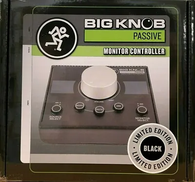 Mackie - Big Knob - Passive Studio Monitor Controller - Limited-Edition - Black • $79.95