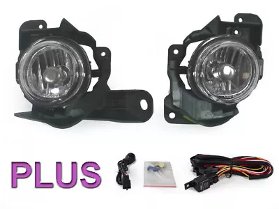 JDM Pair OE Style Clear Round Fog Lights + Wiring Harness For 2010-2012 Mazda 3 • $69.95