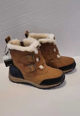 Koolaburra By UGG Waterproof Buckle Winter Boot Imree Moto Tan Size 7 1116743 • $39.95