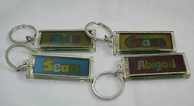 Personalised Flashing Solar Powered Keyring Names A - K From History & Heraldry • £2.75