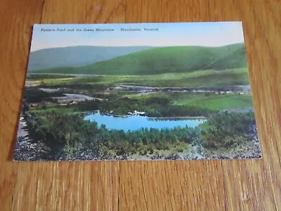 Vtg Manchester VT Equinox Pond Green Mountains Postcard 1940 Posted Hard's Store • $10.95