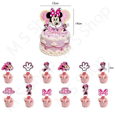 Mickey Mouse Theme Birthday Cake Topper & Cupcake Topper With Picks Party Items • $5.67