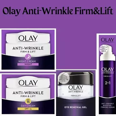 Olay Anti-Wrinkle Firm&Lift Day/Night/Eye Creams/Serum/Bundle BRAND NEW & BOXED • £12.99