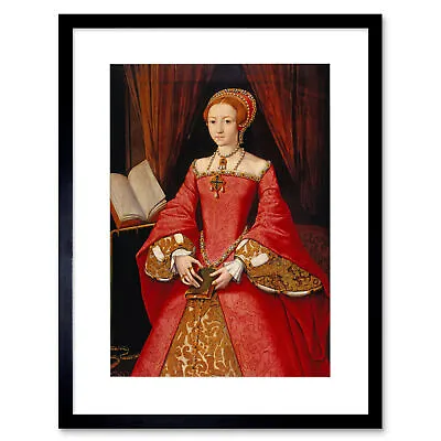 £24.99 • Buy Painting Scrots (Attr.) Princess Elizabeth Tudor Framed Art Print 12x16 Inch