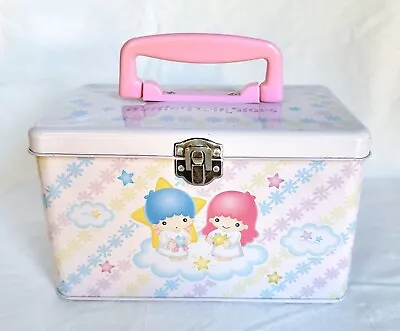 Vintage Sanrio Little Twin Stars Metal Tin Box Storage With Organizer Tray 1999 • $139.99
