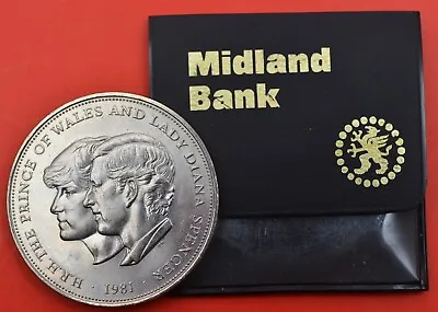 Charles & Diana 1981  Wedding Crown Coin ~ Midland  Bank • £3.49