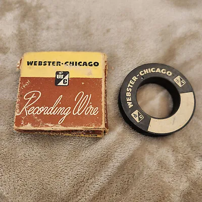 WEBSTER-CHICAGO Recording Wire W-175 Blank Spool 1 Hour Recorder Reel CHICAGO • $19.98