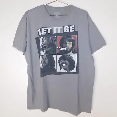 The Beatles Tee Shirt Adult XL Let It Be Rock Band Music Graphic Logo • $15.87