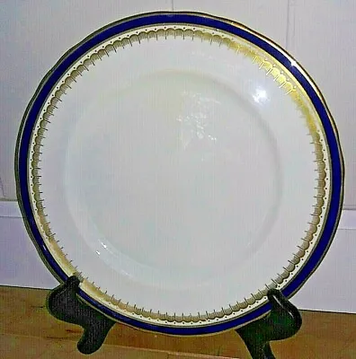 $75 • Buy Aynsley LEIGHTON COBALT (SCALLOPED) Dinner Plates Embassy LOT OF 2 England