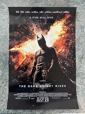 THE DARK KNIGHT RISES Authentic 2012 Original 11x17 Movie Theater Poster -Batman • $15