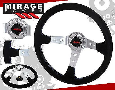 $49.99 • Buy Tracking Tuning Light Weight Steering Wheel Jdm Sport Button Horn Logo
