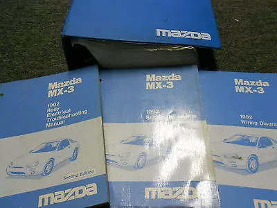 1992 Mazda MX3 MX-3 Service Shop Repair Workshop Manual Set W EWD + OEM • $179.95