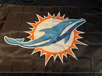 Brand New NFL 3 Foot By 5 Foot Miami Dolphins Flag FREE SHIPPING • $12.99