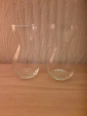 £4.99 • Buy Hyacinth Bulb Vases X 2 Clear Glass Classic Shape. 