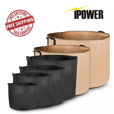 IPower 5Pack Grow Bags Nonwoven Fabric Pots Aeration Container With Strap Handle • $27.99