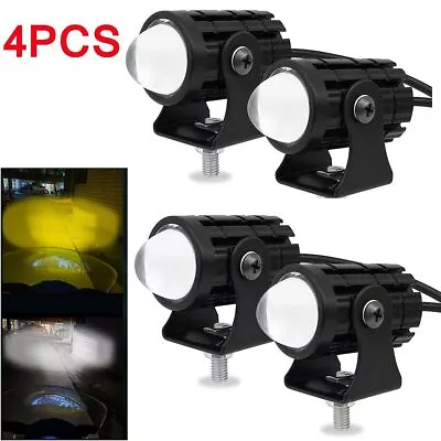 4PCS LED Work Spot Light Motorcycle Headlight Driving Fog Lamp Yellow White ATV • $15.99