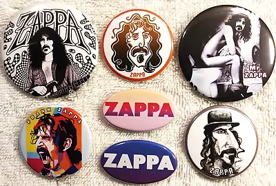 Frank Zappa PIN BUTTON LOT - 7 Cartoon Toilet Photo Mothers Of Invention Rare • $9.99