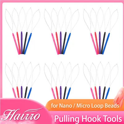 Nano Rings Micro Bead Extensions Loop Pulling Hook Tool Threader  Factory Sale • £7.99