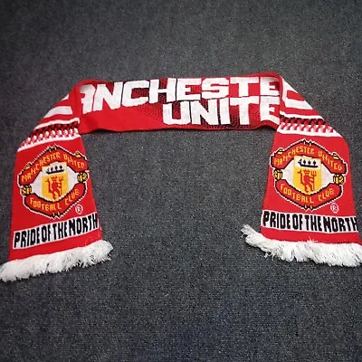Manchester United Scarf Football Club Pride Of The North Red • $19.98