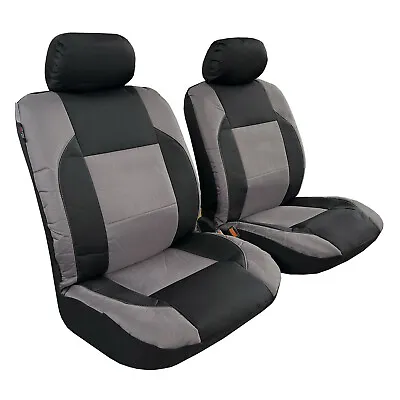 $75.89 • Buy For Suzuki Grand Vitara Seat Covers Waterproof Canvas Black Grey Front Set